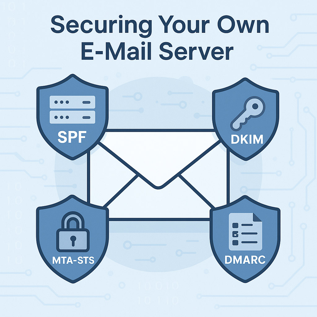 Securing your self-hosted mail Server with SPF, DKIM, DMARC, and MTA-STS